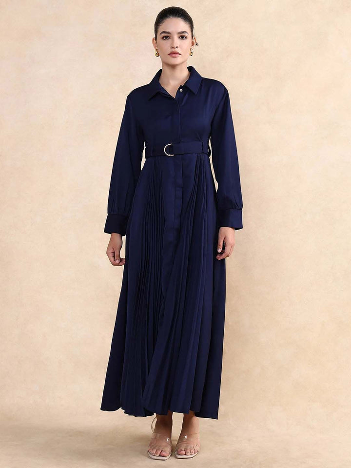 RAREISM Women Shirt Collar Maxi Dress
