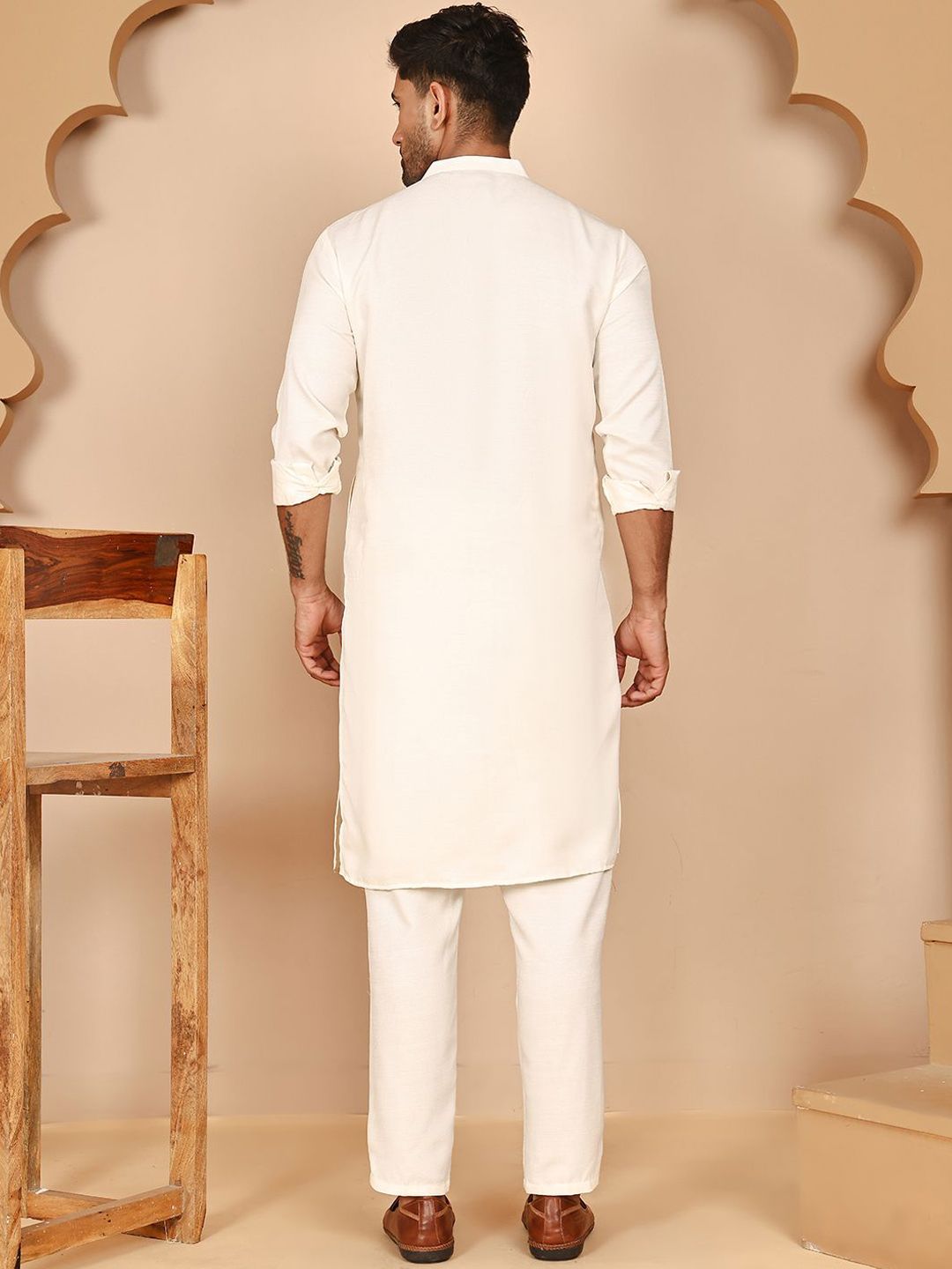 Jompers Men Solid Kurta with Pyjama
