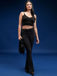 Tokyo Talkies Women Ribbed Tank Top