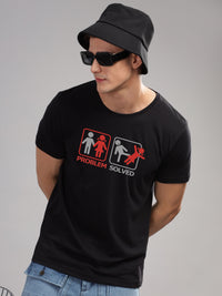 ADRO Men Graphic Printed Round Neck Cotton T-shirt
