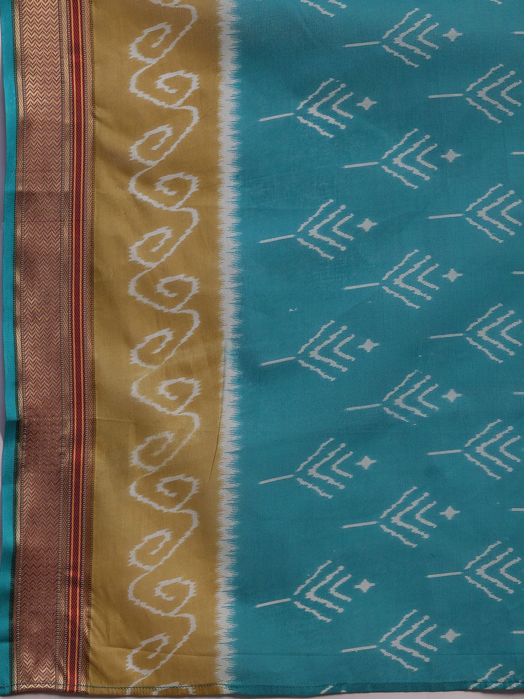 Libas Ethnic Motifs Printed Gotta Patti Pure Cotton Kurta with Salwar & Dupatta