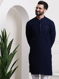 SOJANYA Kurta Kapas Tulen Dihiasi Labuci