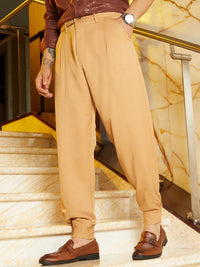 Campus Sutra Men Relaxed Fit Mid Rise Comfort Trousers