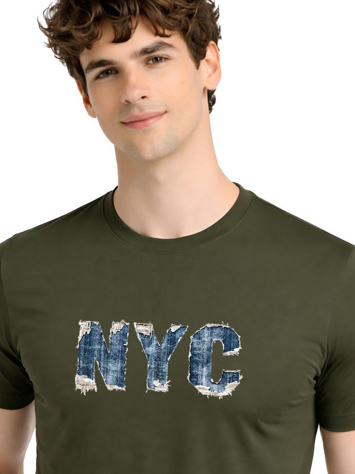 ADRO Men Typography Printed T-shirt