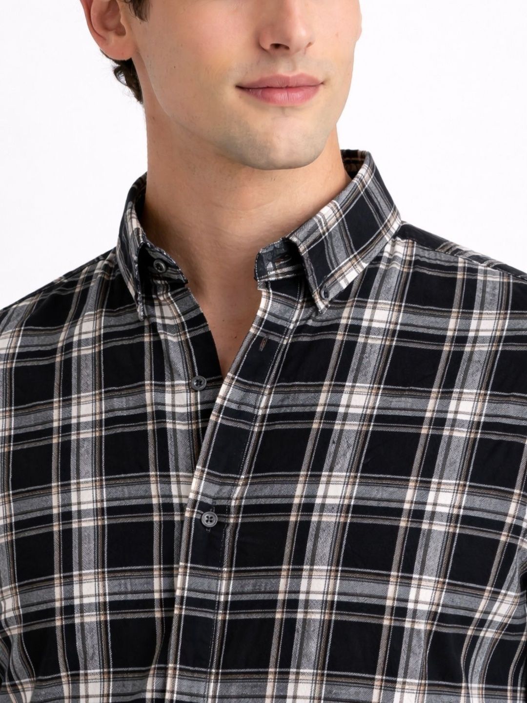 ADRO Men Standard Tartan Checks Checked Casual Shirt