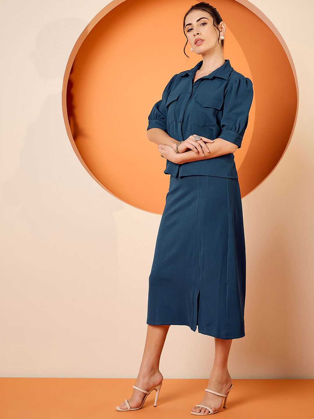 Antheaa Shirt & Skirt Co-Ords