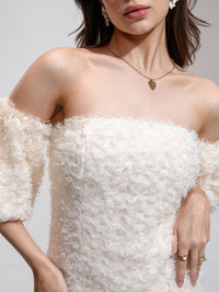 Tokyo Talkies Women Shoulder Bodycon Mini Dress