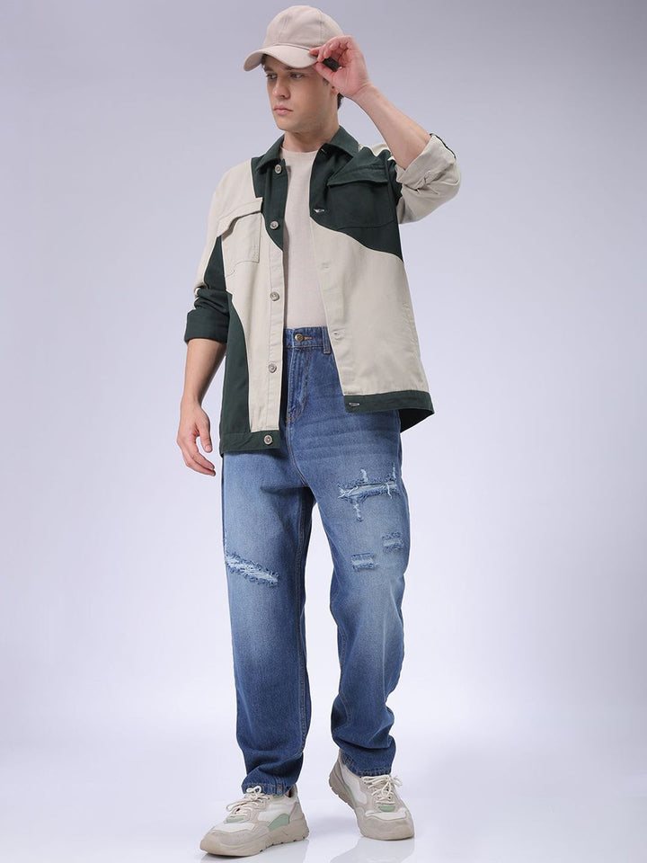 The Indian Garage Co Men Tapered Fit Light Fade Jeans