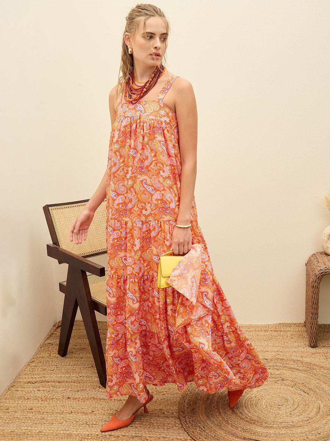 SASSAFRAS Women Maxi Midi Dress