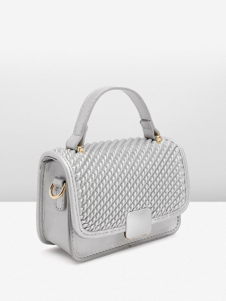 DressBerry Textured Structured Satchel