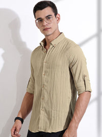 Thomas Scott Men Classic Slim Fit Opaque Casual Shirt
