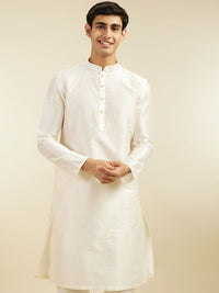 Diwas by Manyavar Mandarin Collar Straight Kurta