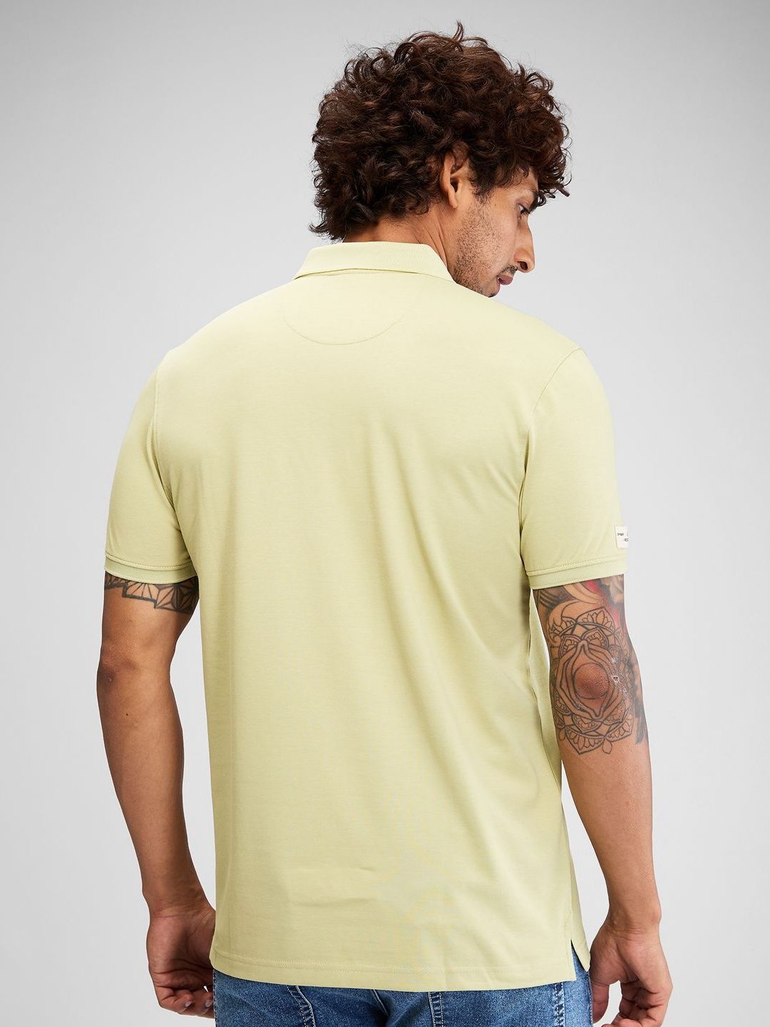 SPYKAR Men Polo Collar Applique Slim Fit T-shirt