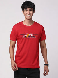 ADRO Men Graphic Printed Round Neck Cotton T-shirt