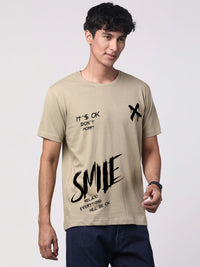 ADRO Men Graphic Printed Round Neck Cotton T-shirt