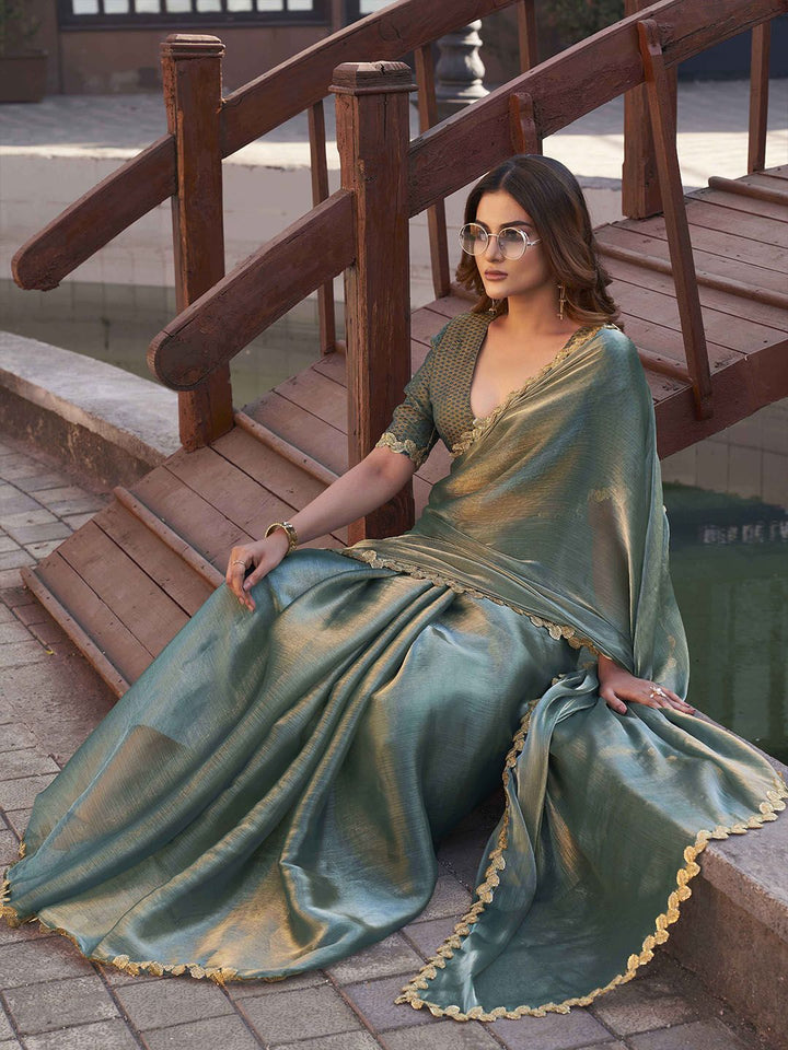 Tikhi Imli Organza Designer Saree