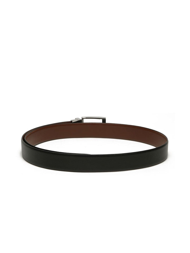 Teakwood Leathers Men Textured Leather Reversible Formal Belt