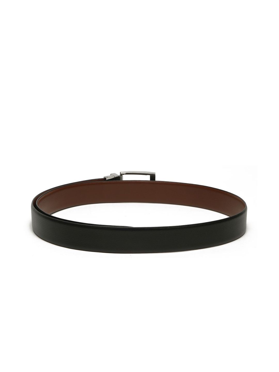 Teakwood Leathers Men Textured Leather Reversible Formal Belt