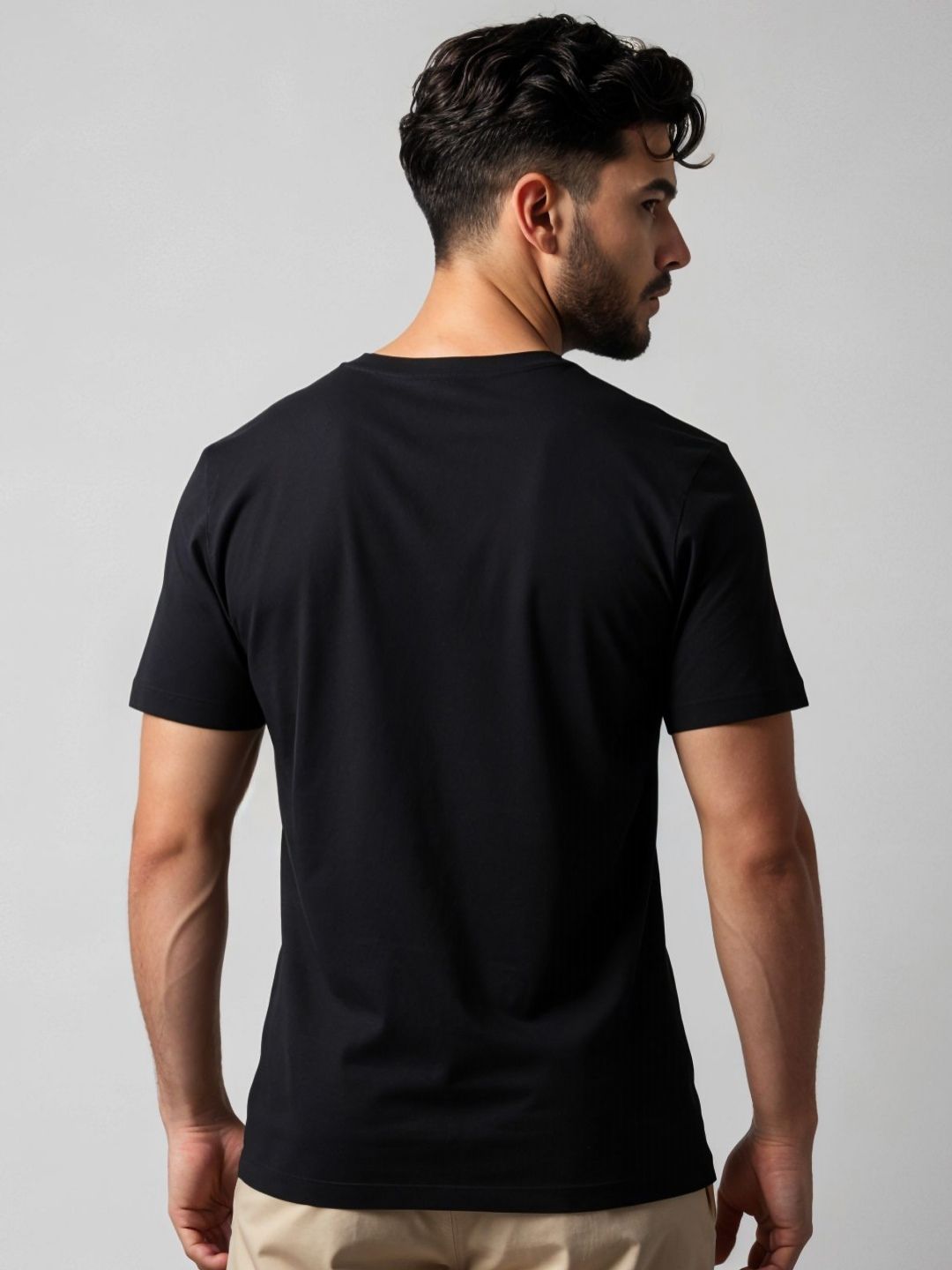 ADRO Men Kantara Printed Round Neck Casual T-Shirt