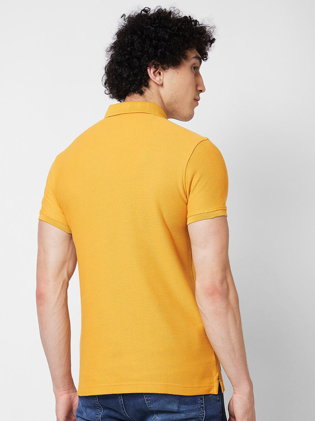 SPYKAR Polo Collar Cotton Slim Fit T-shirt