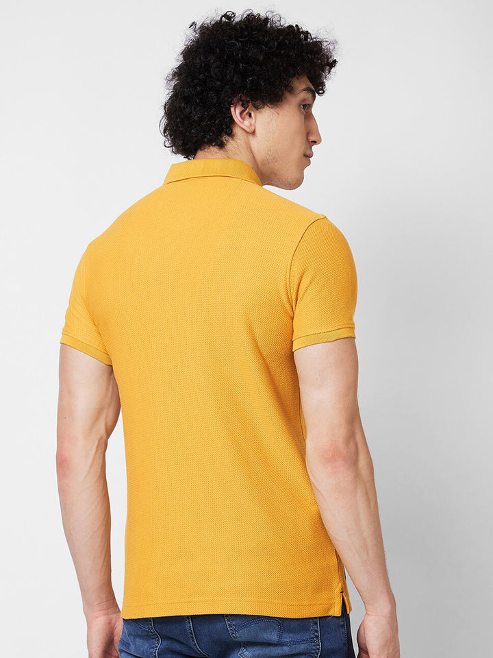 SPYKAR Polo Collar Cotton Slim Fit T-shirt
