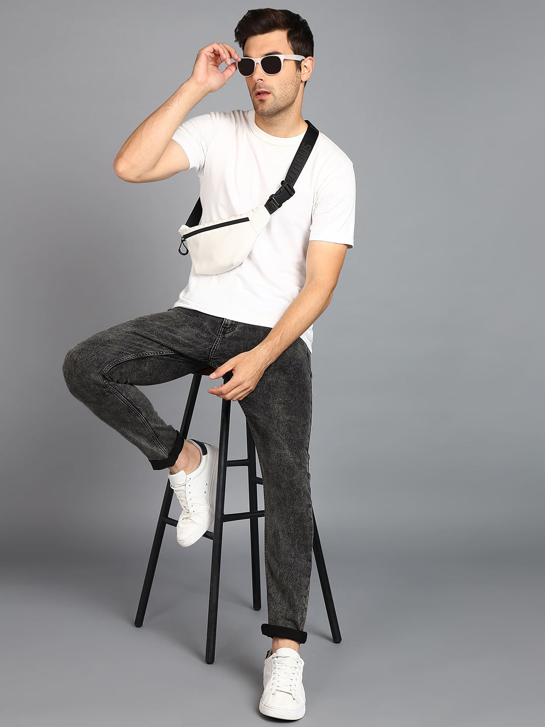 Urbano Fashion Men Clean Look Heavy Fade Stretchable Jeans