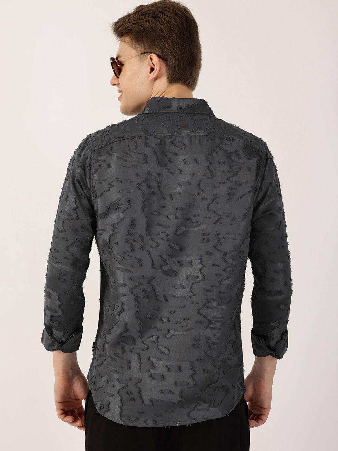 Thomas Scott Men Premium Slim Fit Opaque Casual Shirt