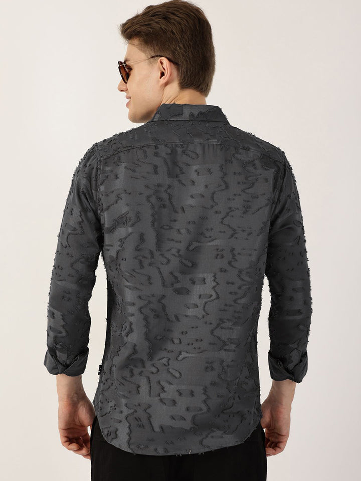 Thomas Scott Men Premium Slim Fit Opaque Casual Shirt