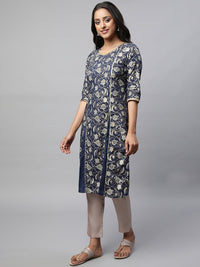 AURELIA Festive Floral Print Kurta