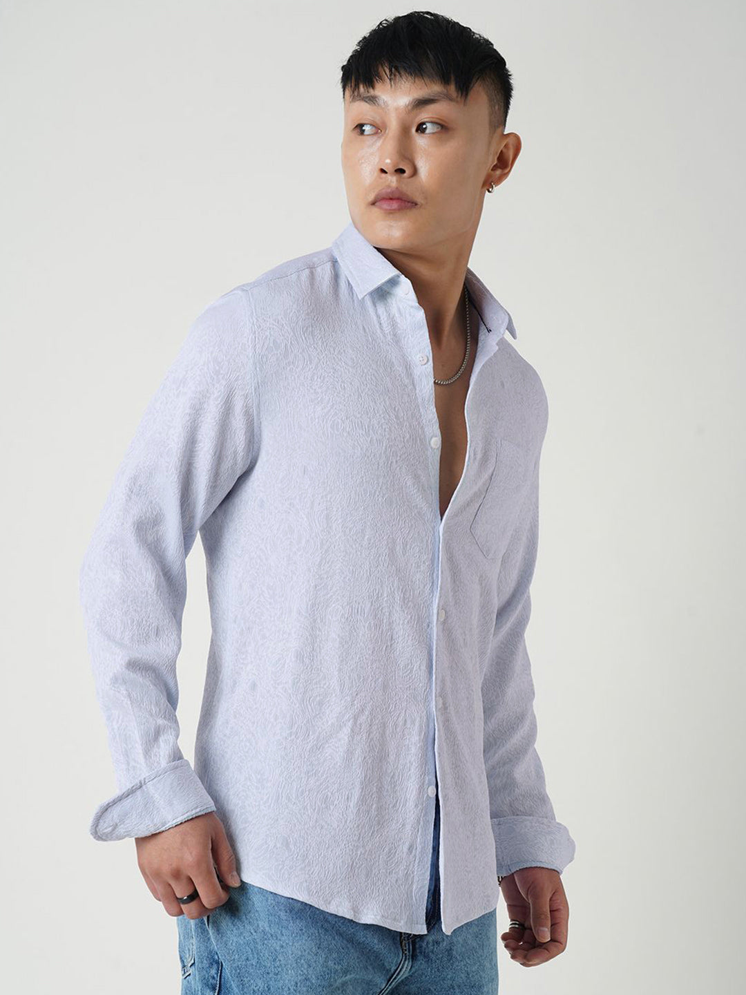 VASTRADO Men Classic Slim Fit Opaque Casual Shirt