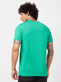 SPYKAR Typography Printed Slim Fit Casual T-Shirt