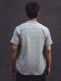 Powerlook Self Design Casual Shirt