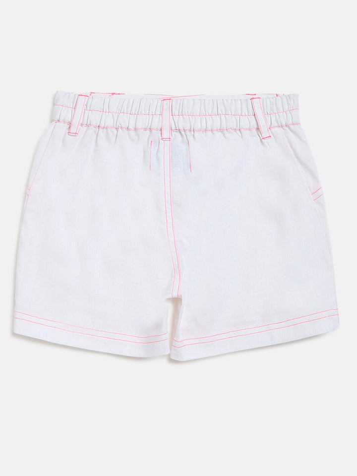 Nauti Nati Boys Blue & White Striped Pure Cotton Shirt with Shorts