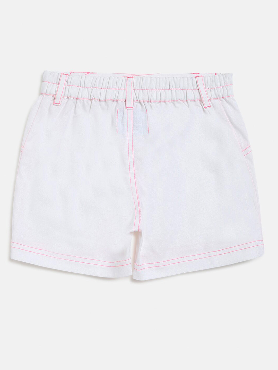 Nauti Nati Boys Blue & White Striped Pure Cotton Shirt with Shorts