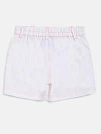 Nauti Nati Boys Blue & White Striped Pure Cotton Shirt with Shorts