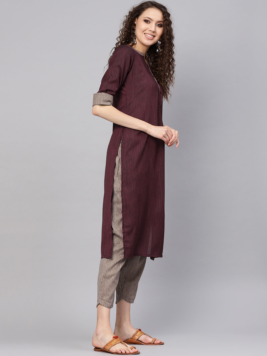 Gerua By Libas Striped Kurta with Trousers