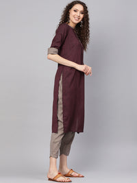 Gerua By Libas Striped Kurta with Trousers