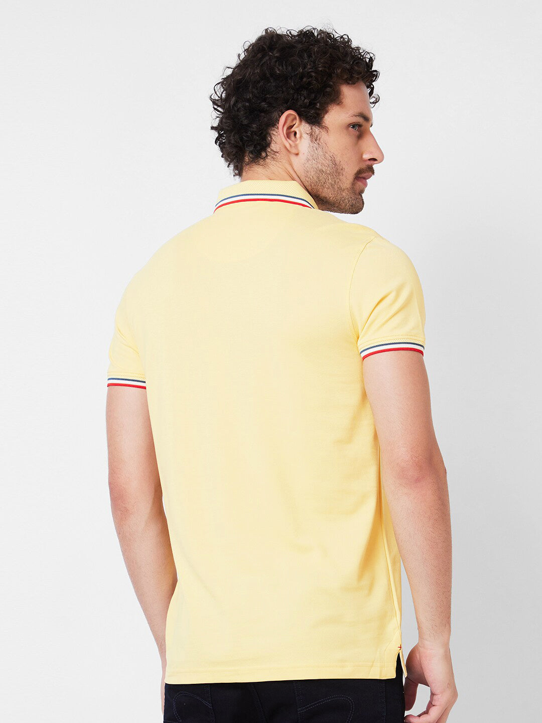 SPYKAR Polo Collar Cotton Slim Fit T-shirt