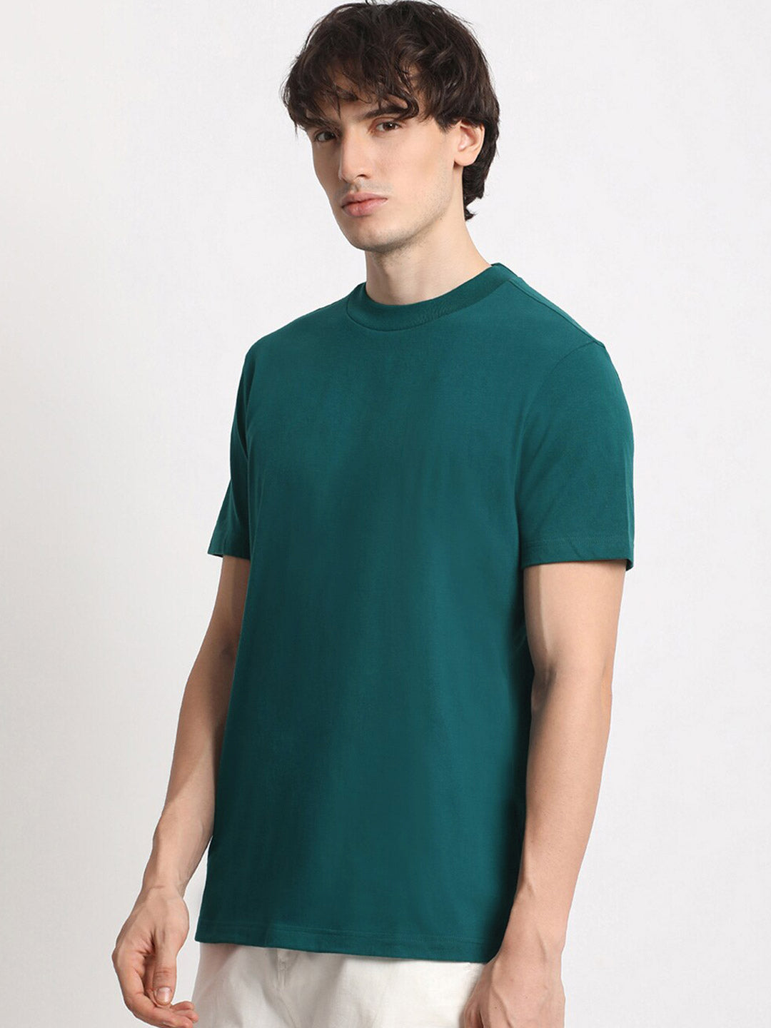 THE BEAR HOUSE Round Neck Pure Cotton Regular Fit T-shirt