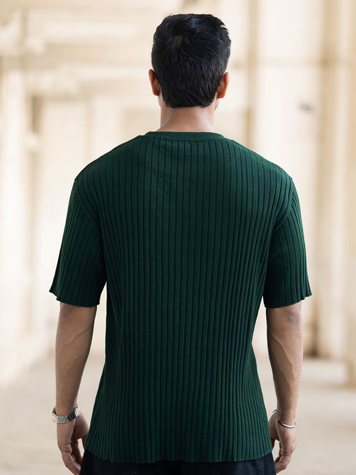 Powerlook Men Drop-Shoulder Sleeves Oversized T-shirt