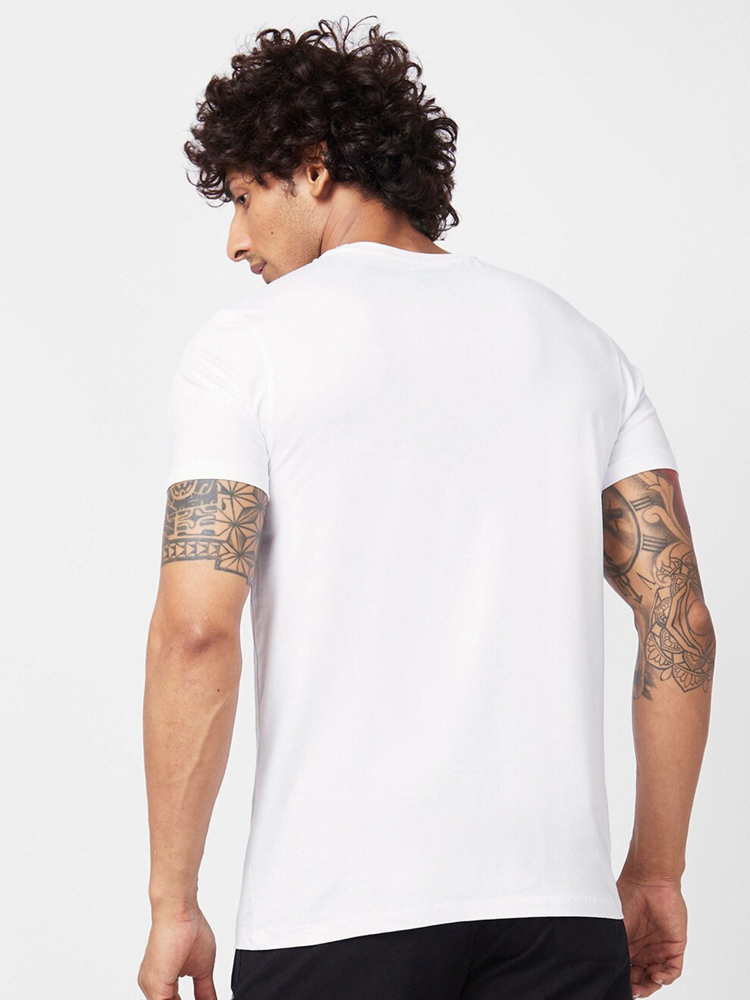 SPYKAR Graphic Printed Slim Fit Cotton Casual T-Shirt