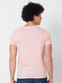 SPYKAR Typography Cotton Slim Fit T-shirt