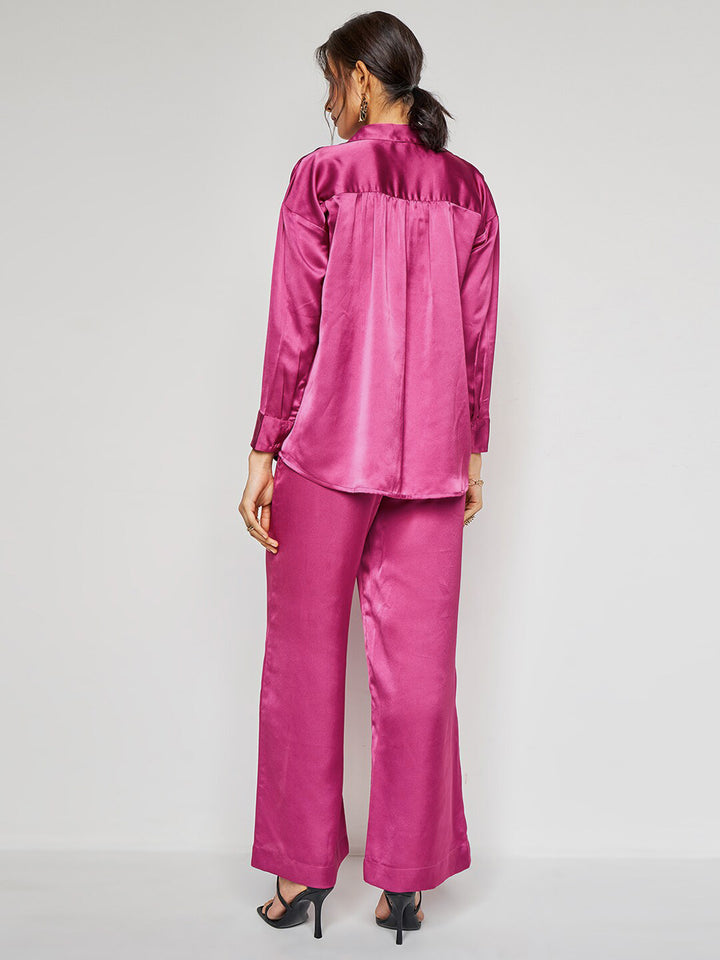 AND Collar Neck Shirt & Mid -Rise Trouser Co-Ords