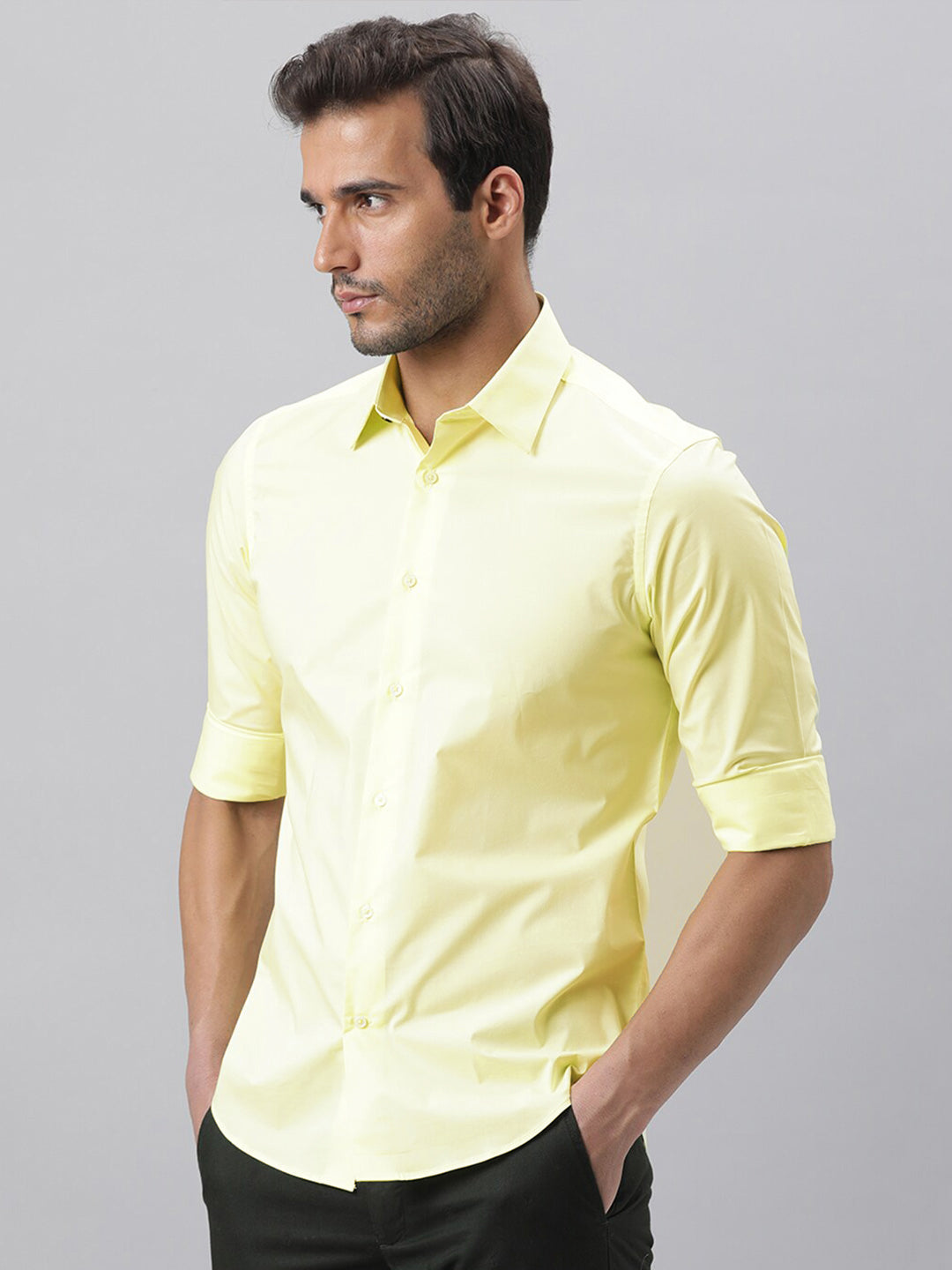 RARE RABBIT Men Neutro Slim Fit Cotton Shirt