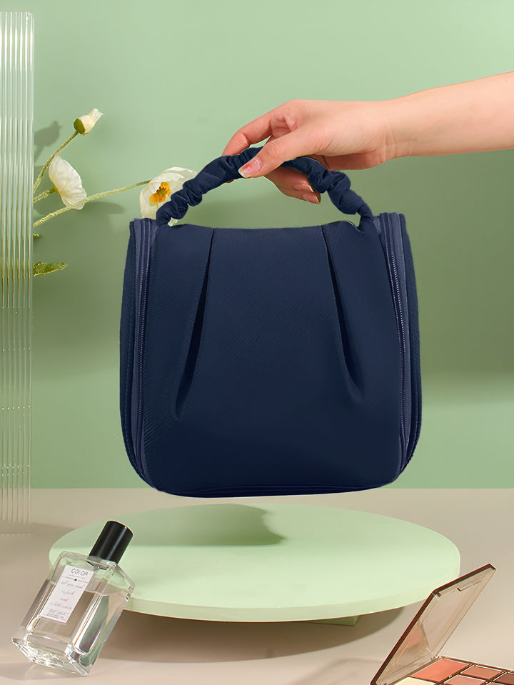 Cortina Navy Blue Water Resistant Makeup Organiser