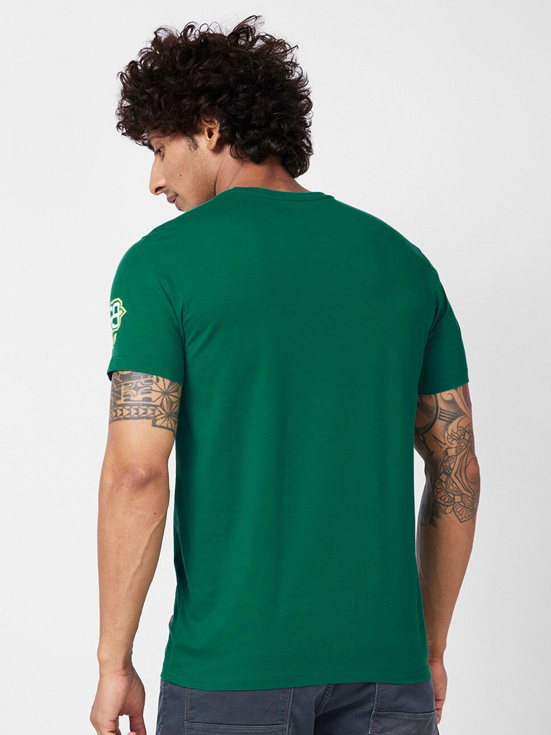 SPYKAR Typography Printed Slim Fit T-shirt