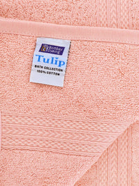 BOMBAY DYEING Peach-Coloured 1 Pcs Cotton 450 GSM Bath Towel