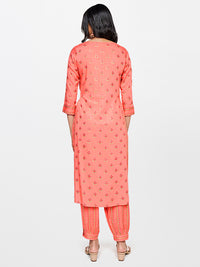 Global Desi Floral Printed Kurta with Dhoti Pant Set