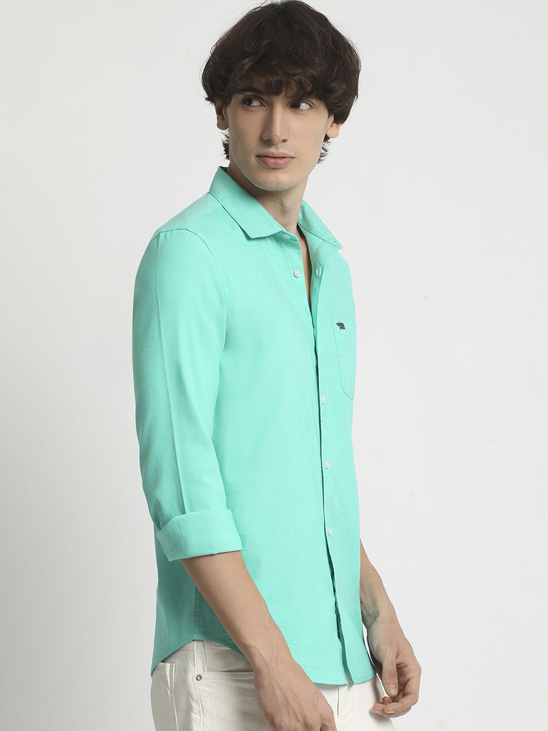 THE BEAR HOUSE Men Slim Fit Opaque Casual Shirt