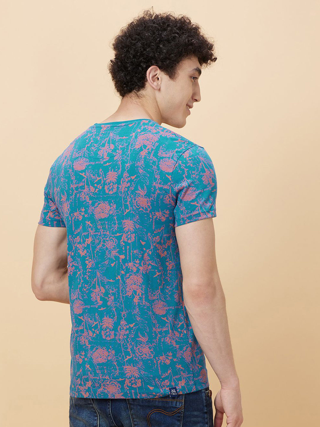 Being Human Floral Printed Pure Cotton T-shirt